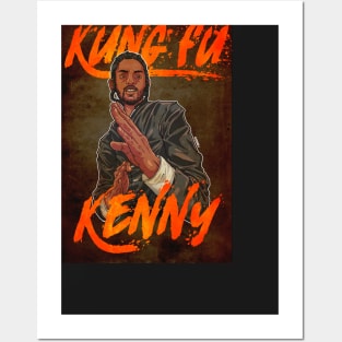 Kung Fu Kenny (with background) Posters and Art